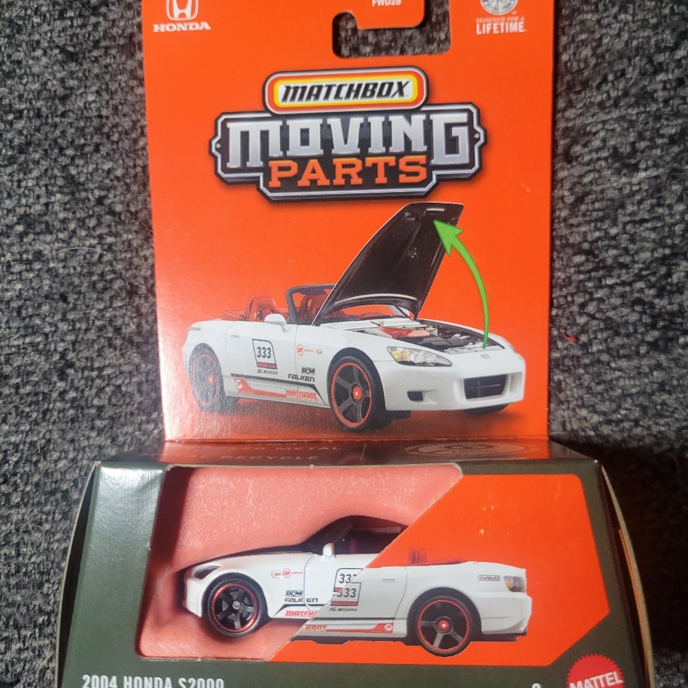 Matchbox Honda S2000 Moving Parts  Diecast Car